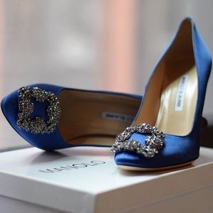 Manolo Blahnik Electric Blue Heels